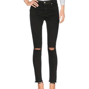 RTA Black distressed skinny jeans